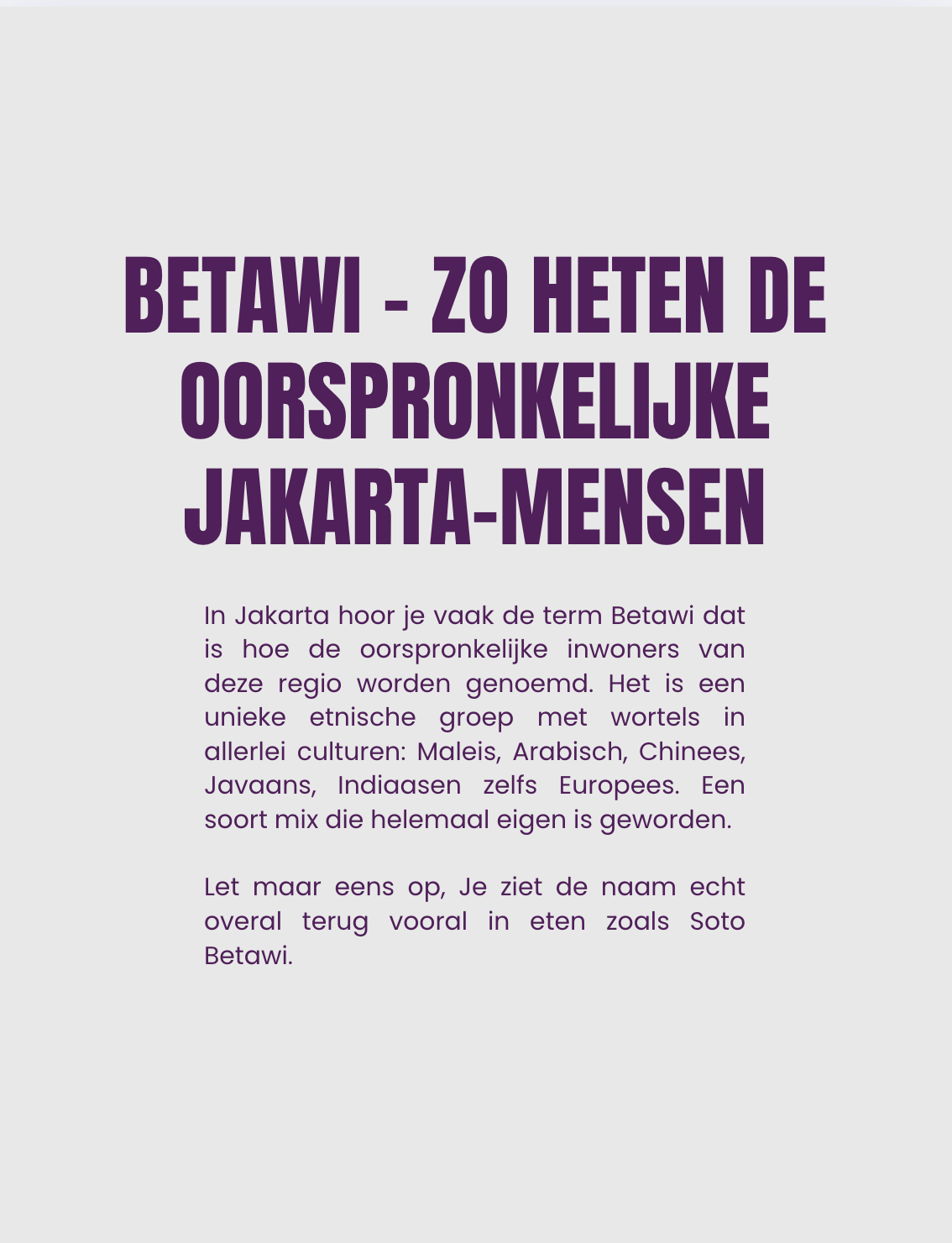 Jakarta Travel E-Guide + Google Maps (2026 editie)