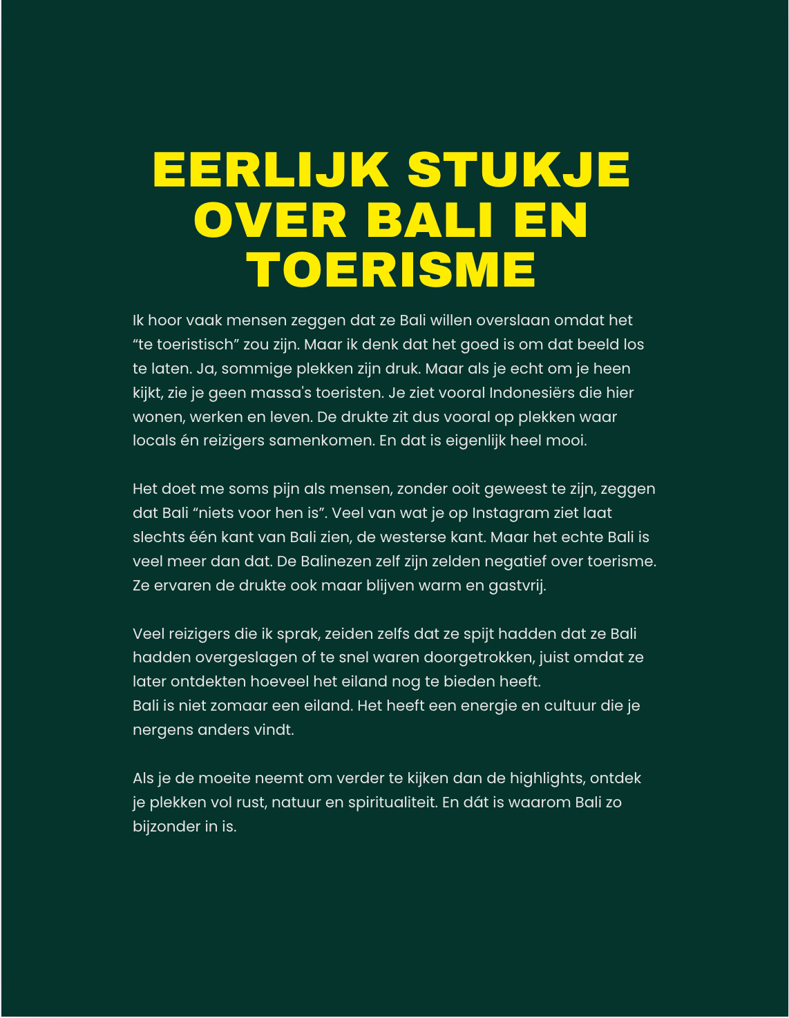 Bali eBook (2025 editie)